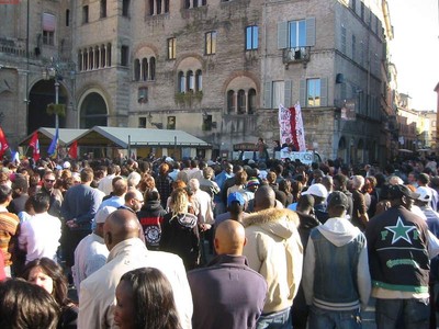 Concentramento in Piazza Garibaldi
