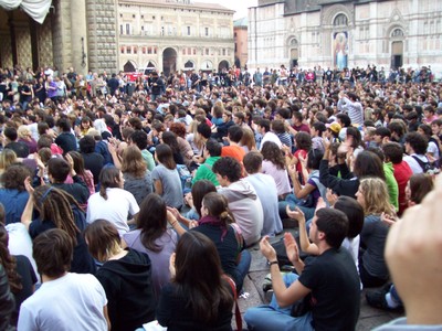 10. assemblea studenti medi in piazza maggiore - 17 ottobre 2008